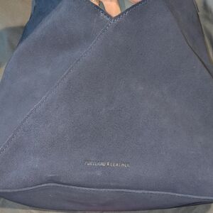 Portland Leather Navy Suede Hobo Bag